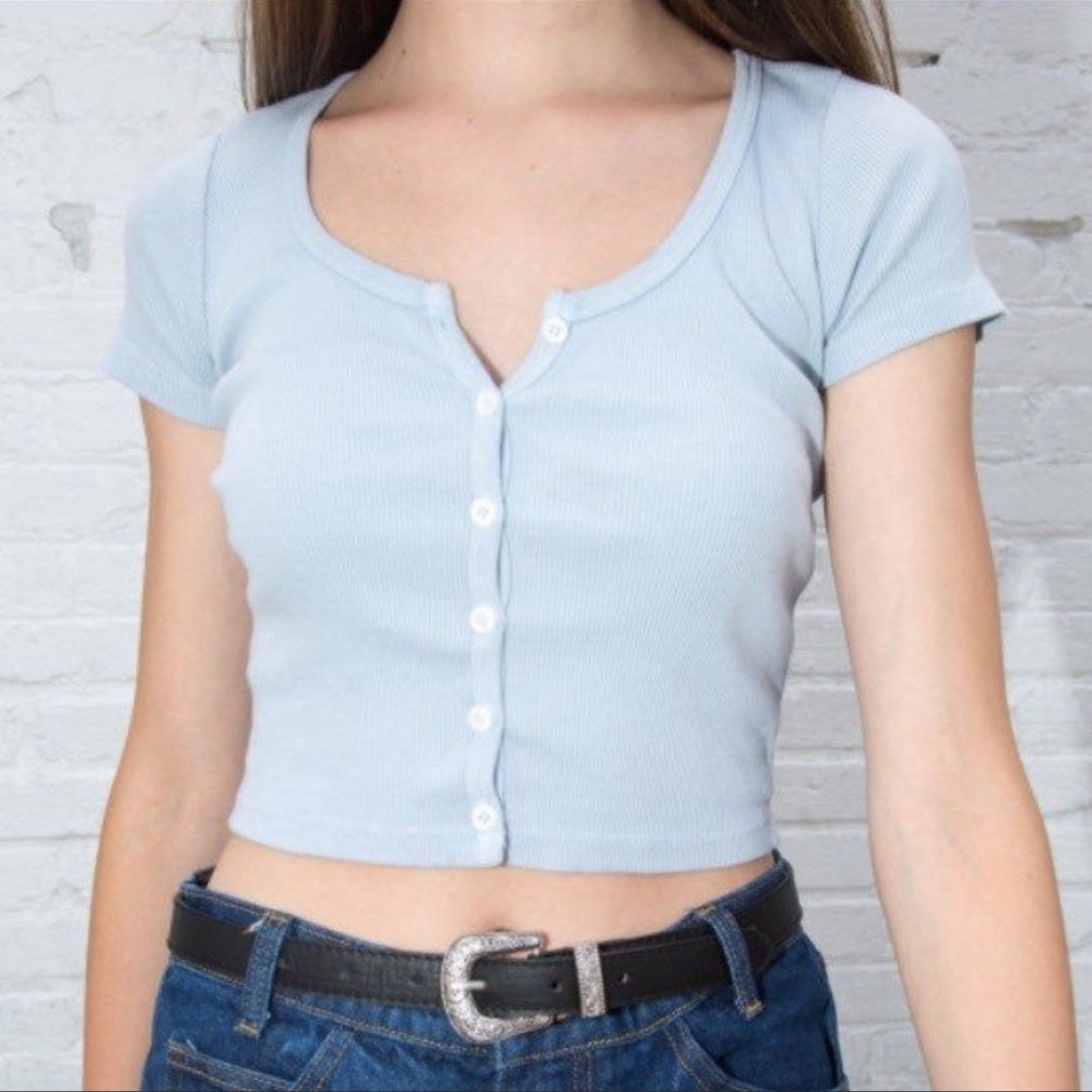 Brandy Melville zelly top light blue